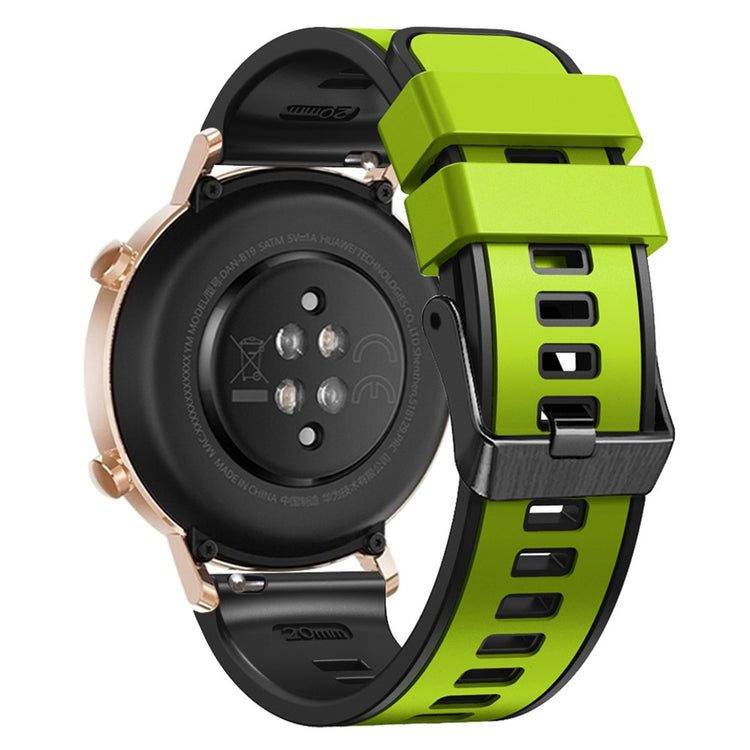 Glimrende Silikone Universal Rem passer til Smartwatch - Grøn#serie_13