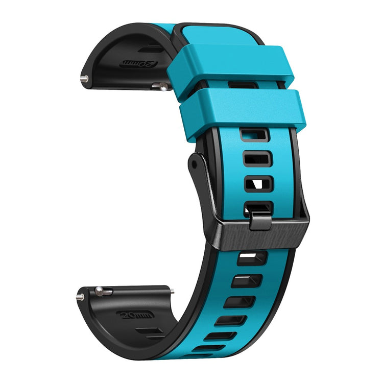 Glimrende Silikone Universal Rem passer til Smartwatch - Blå#serie_14