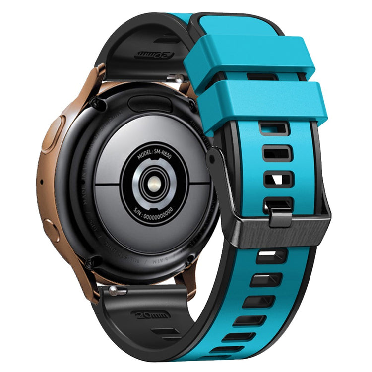 Glimrende Silikone Universal Rem passer til Smartwatch - Blå#serie_14