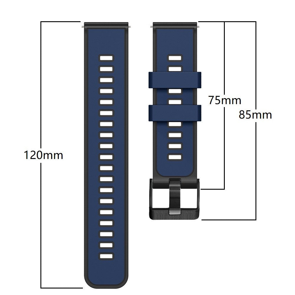 Glimrende Silikone Universal Rem passer til Smartwatch - Orange#serie_4