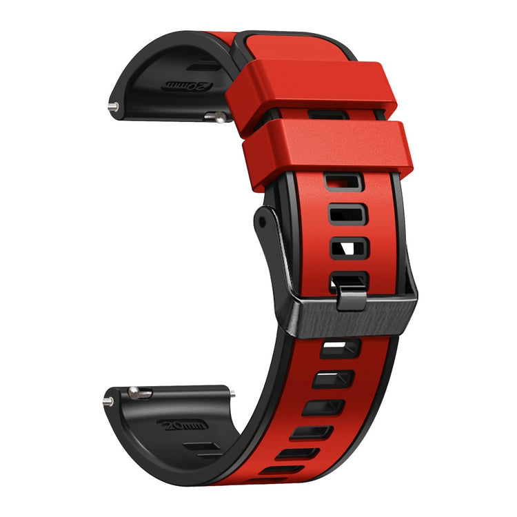 Glimrende Silikone Universal Rem passer til Smartwatch - Rød#serie_6