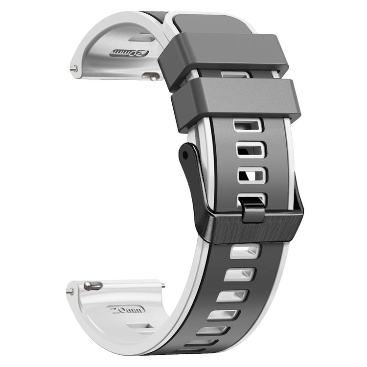 Glimrende Silikone Universal Rem passer til Smartwatch - Sølv#serie_7
