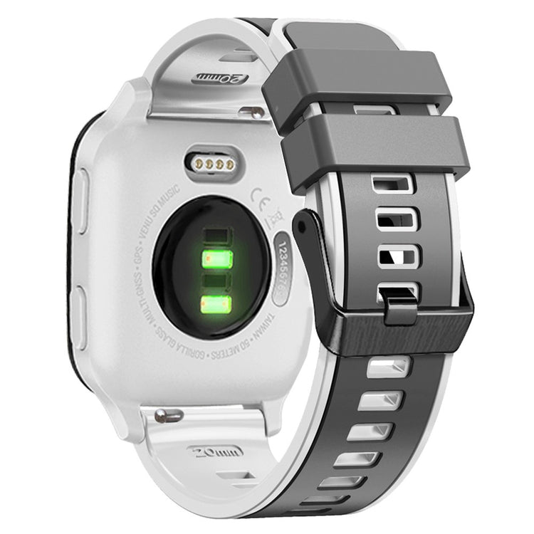 Glimrende Silikone Universal Rem passer til Smartwatch - Sølv#serie_7