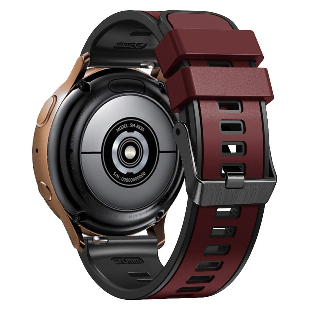 Glimrende Silikone Universal Rem passer til Smartwatch - Rød#serie_8
