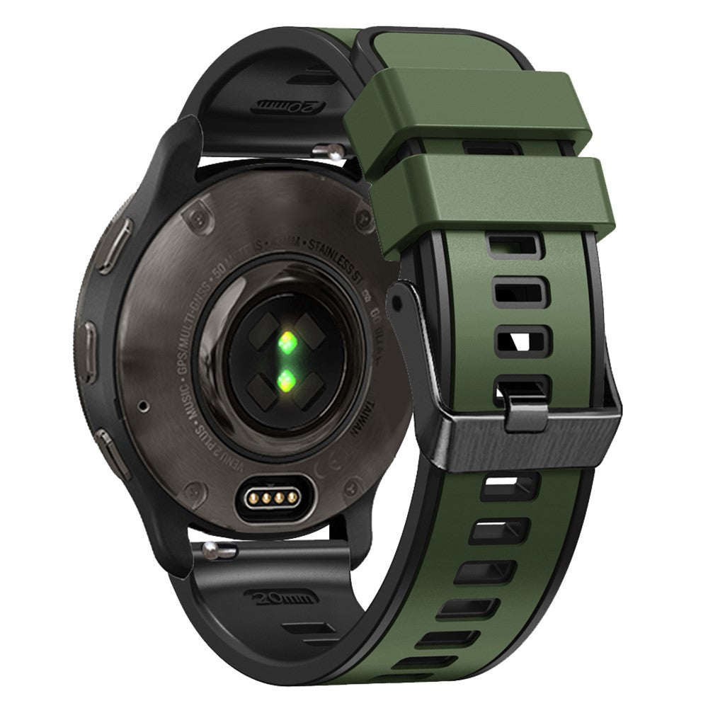 Glimrende Silikone Universal Rem passer til Smartwatch - Grøn#serie_9