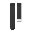 18mm Universal silicone strap with silver buckle