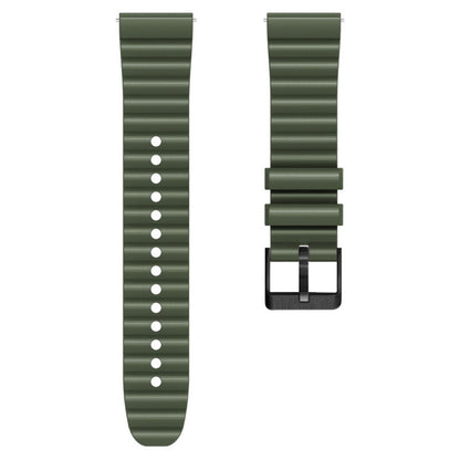 Super Fantastisk Metal Og Silikone Universal Rem passer til Smartwatch - Grøn#serie_8