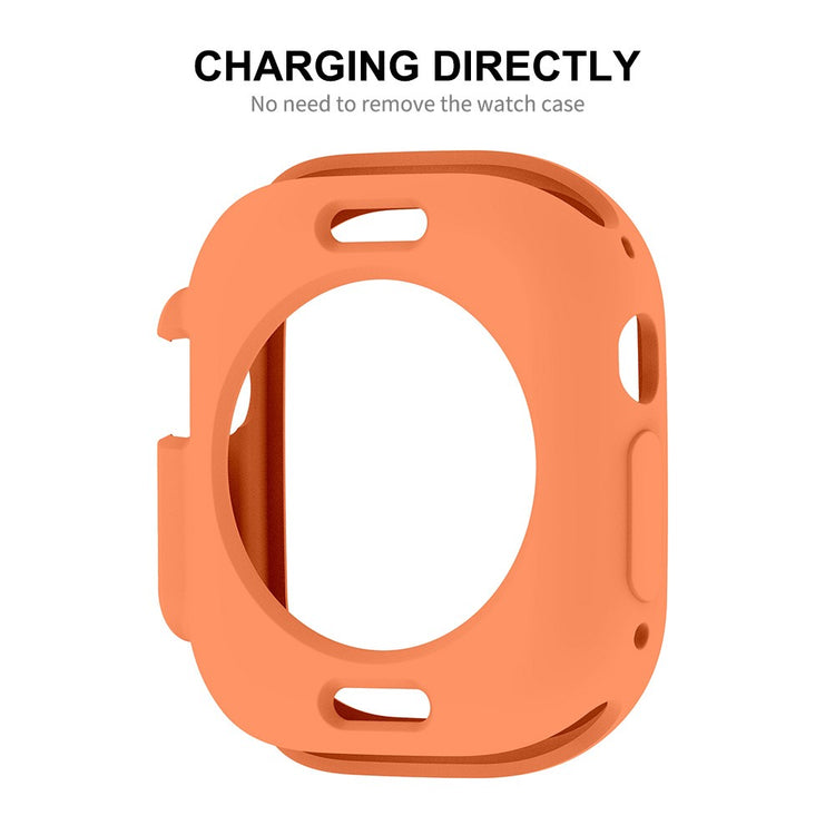 Fint Apple Watch Ultra Silikone Cover - Orange#serie_1