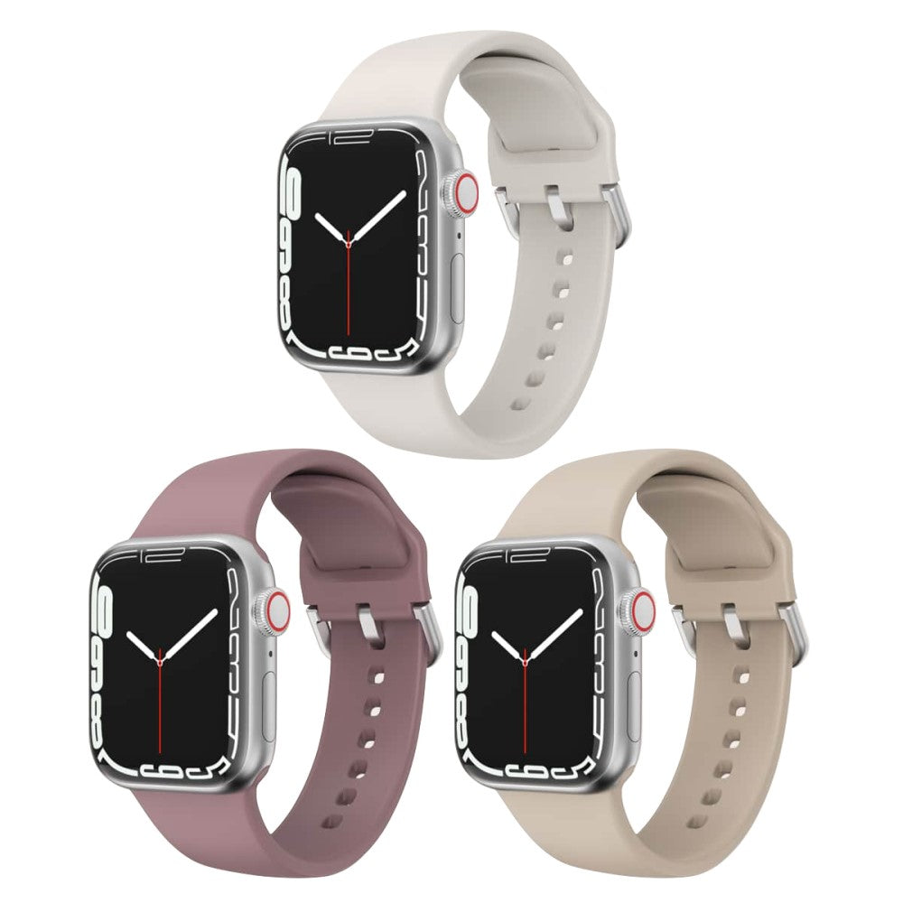 Rigtigt Hårdfør Silikone Rem passer til Apple Watch Ultra - Flerfarvet#serie_3