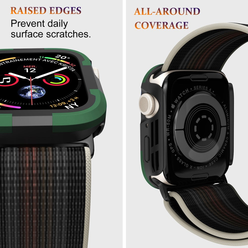 Beskyttende Silikone Bumper passer til Apple Watch Ultra - Grøn#serie_4