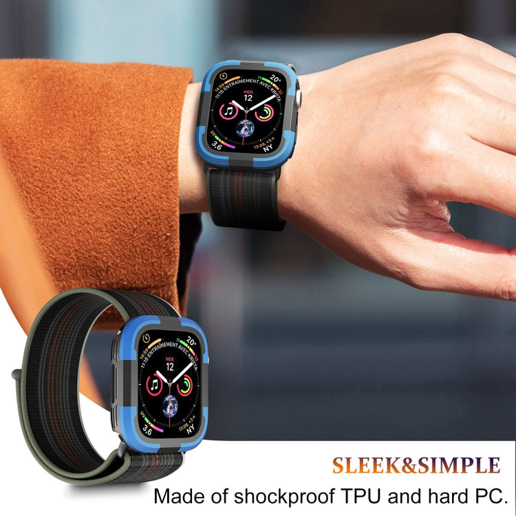 Beskyttende Silikone Bumper passer til Apple Watch Ultra - Blå#serie_5