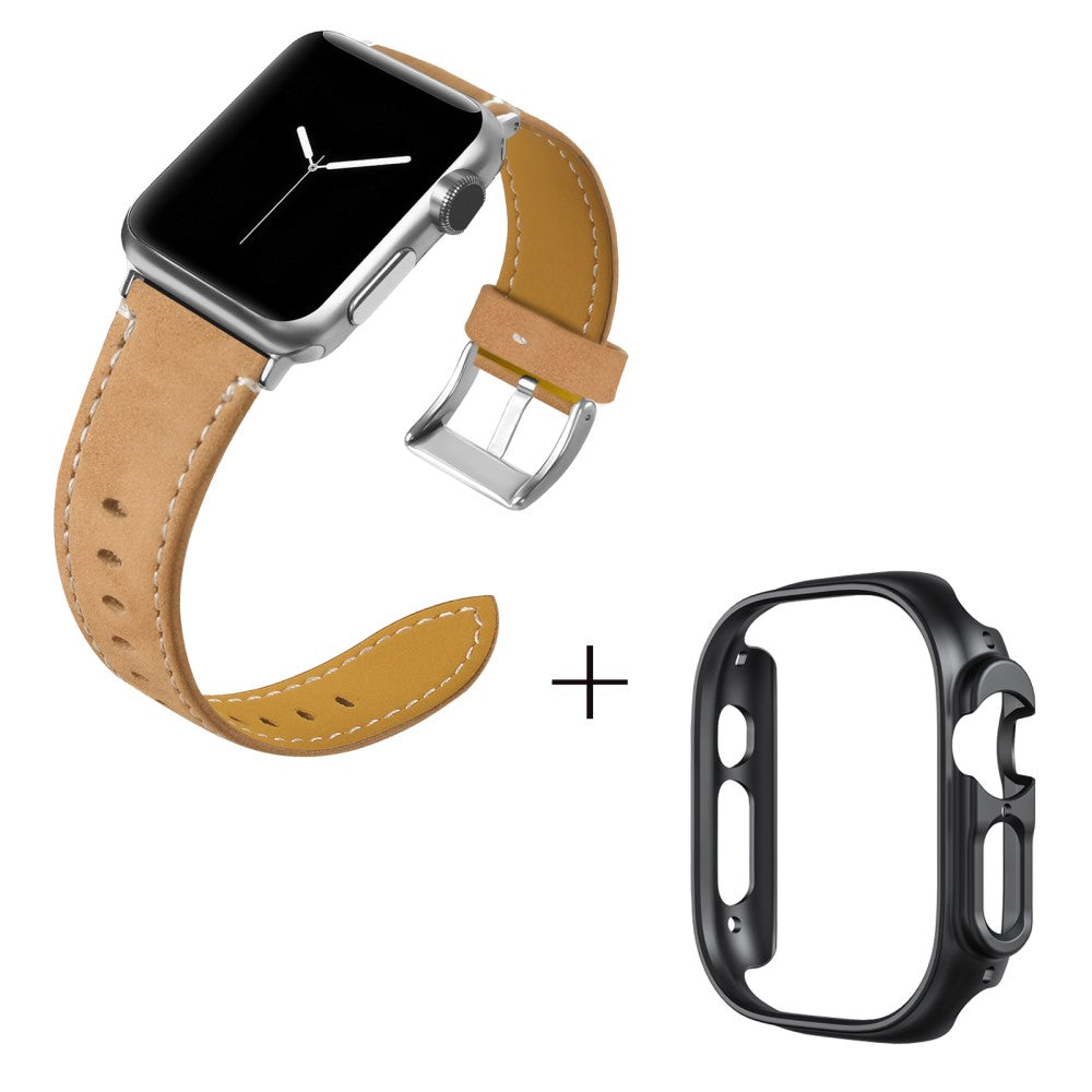 Ægte læder Cover passer til Apple Watch Ultra - Brun#serie_3