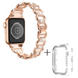 Apple Watch Ultra rhinestone décor alloy strap with clear cover