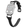 Apple Watch Series 8 (41 mm) Correa de cuero auténtico con hebilla negra de strass 
