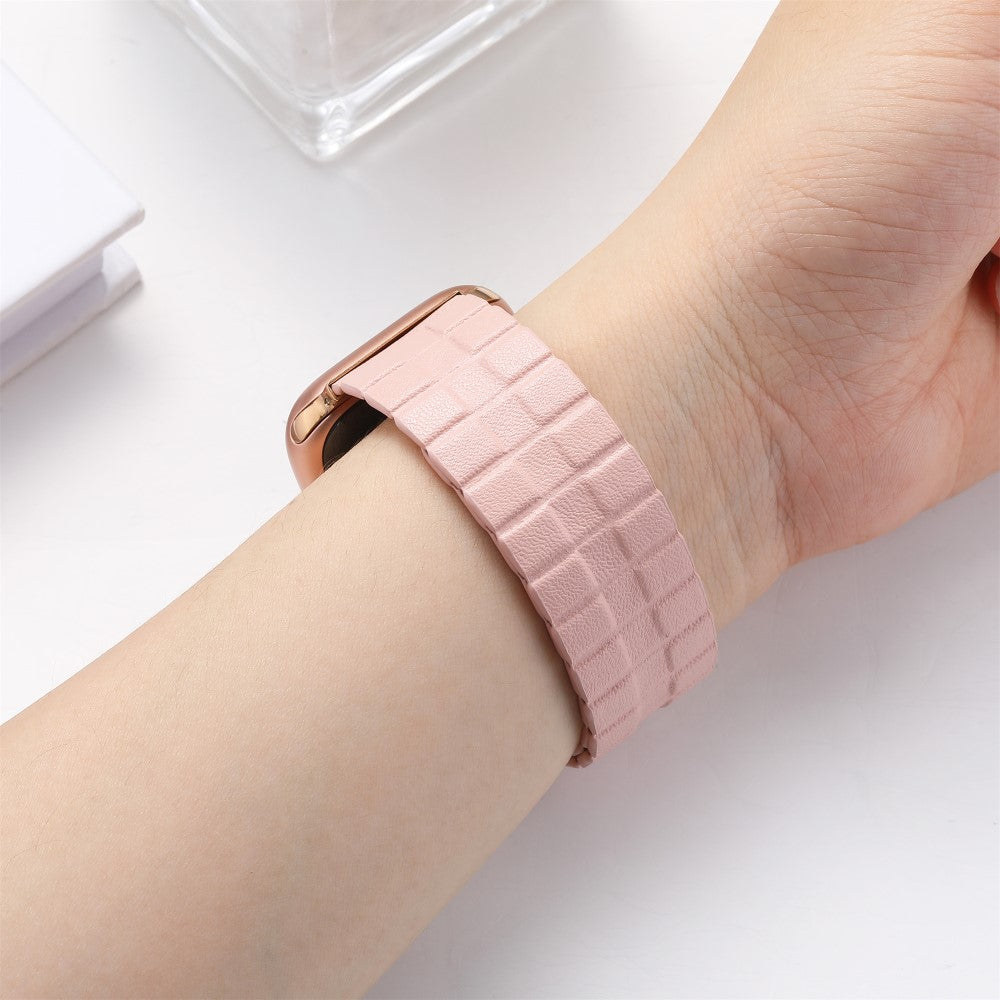 Mega Elegant Ægte Læder Universal Rem passer til Apple Smartwatch - Pink#serie_2