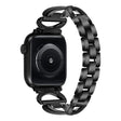 Correa de metal con decoración de pedrería para Apple Watch Series 8 (41 mm) 