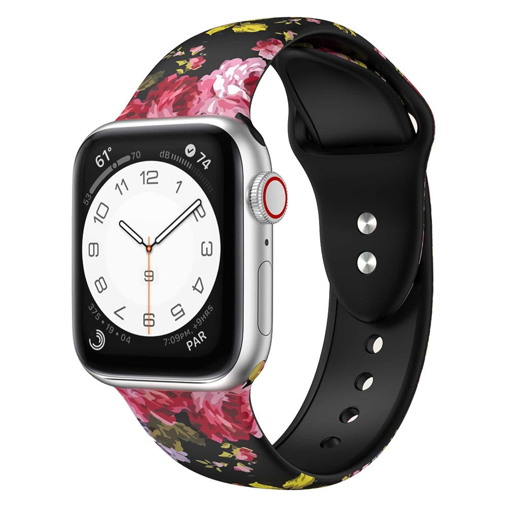 Super Cool Silikone Universal Rem passer til Apple Smartwatch - Størrelse: S - Pink#serie_3