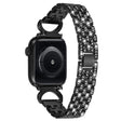 Correa metálica de estrás de 5 cuentas para Apple Watch Series 8 (41 mm) 