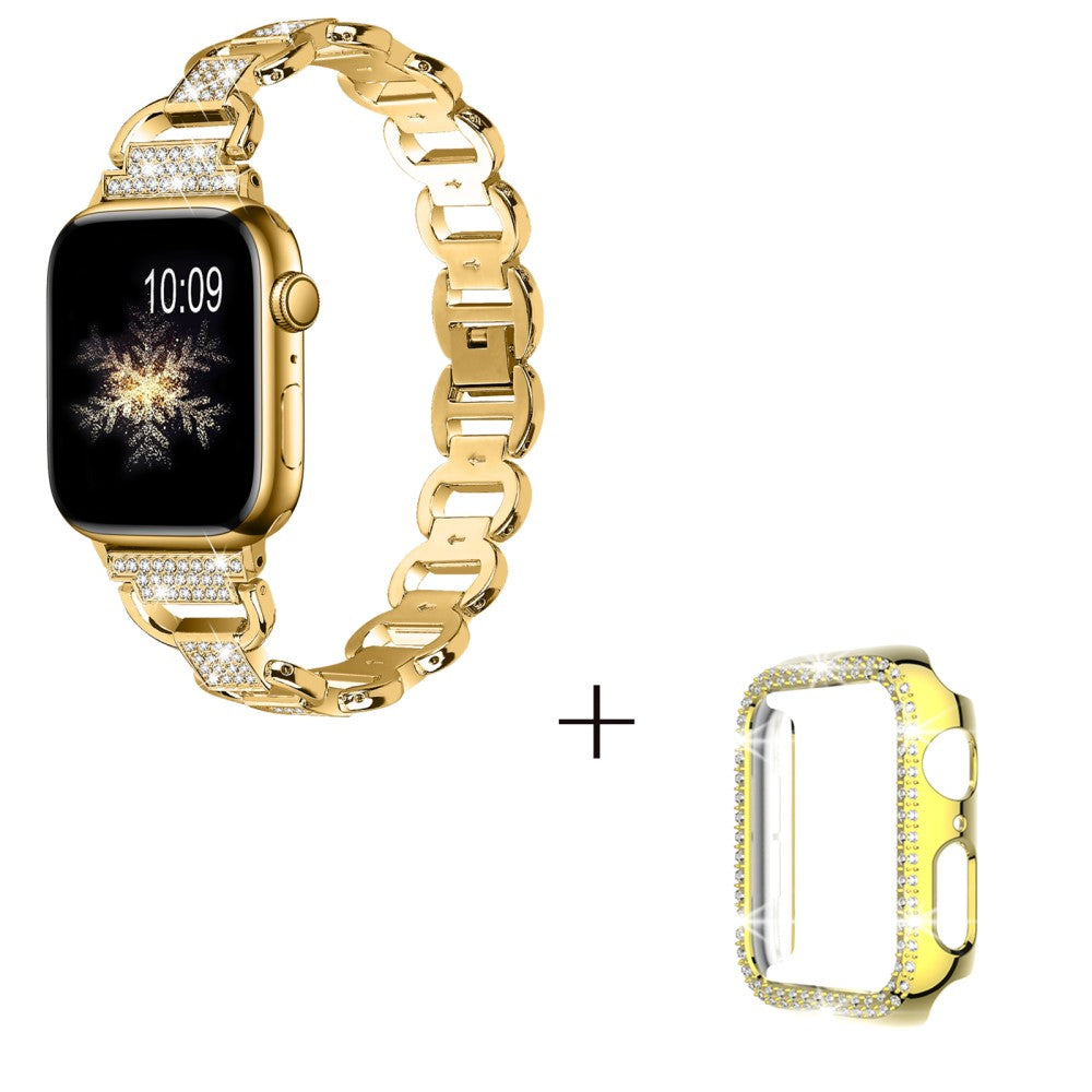 Metal Cover passer til Apple Watch Series 7 41mm - Guld#serie_2