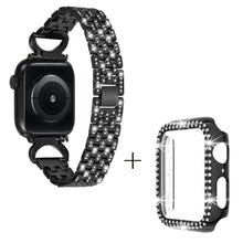 Metal Cover passer til Apple Watch Series 8 (41mm) / Apple Watch Series 7 41mm - Sort#serie_1