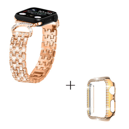 Metal Cover passer til Apple Watch Series 8 (41mm) / Apple Watch Series 7 41mm - Pink#serie_2