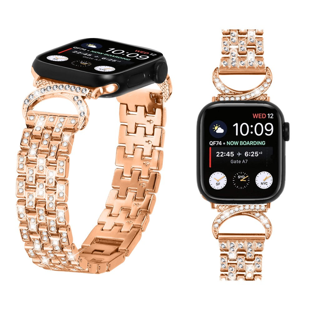 Metal Cover passer til Apple Watch Series 8 (41mm) / Apple Watch Series 7 41mm - Pink#serie_2