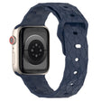 Apple Watch Series 8 (41mm) football pattern silicone strap - Midnight Blue