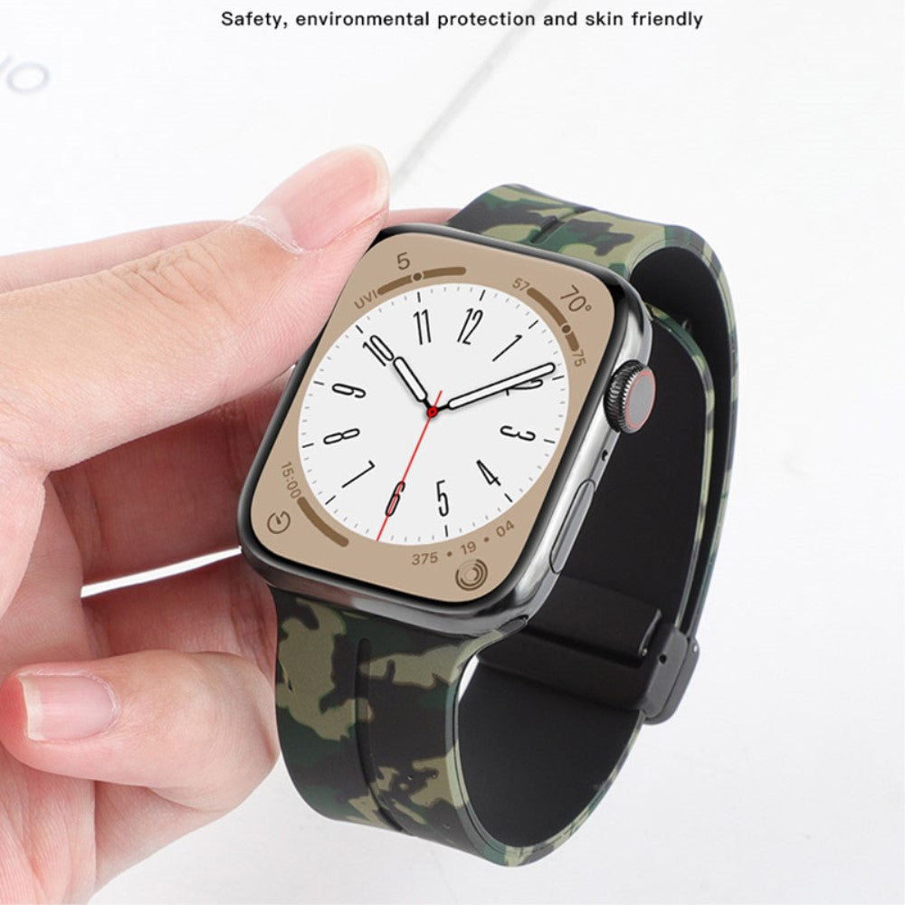 Super Elegant Silikone Universal Rem passer til Apple Smartwatch - Sort#serie_5
