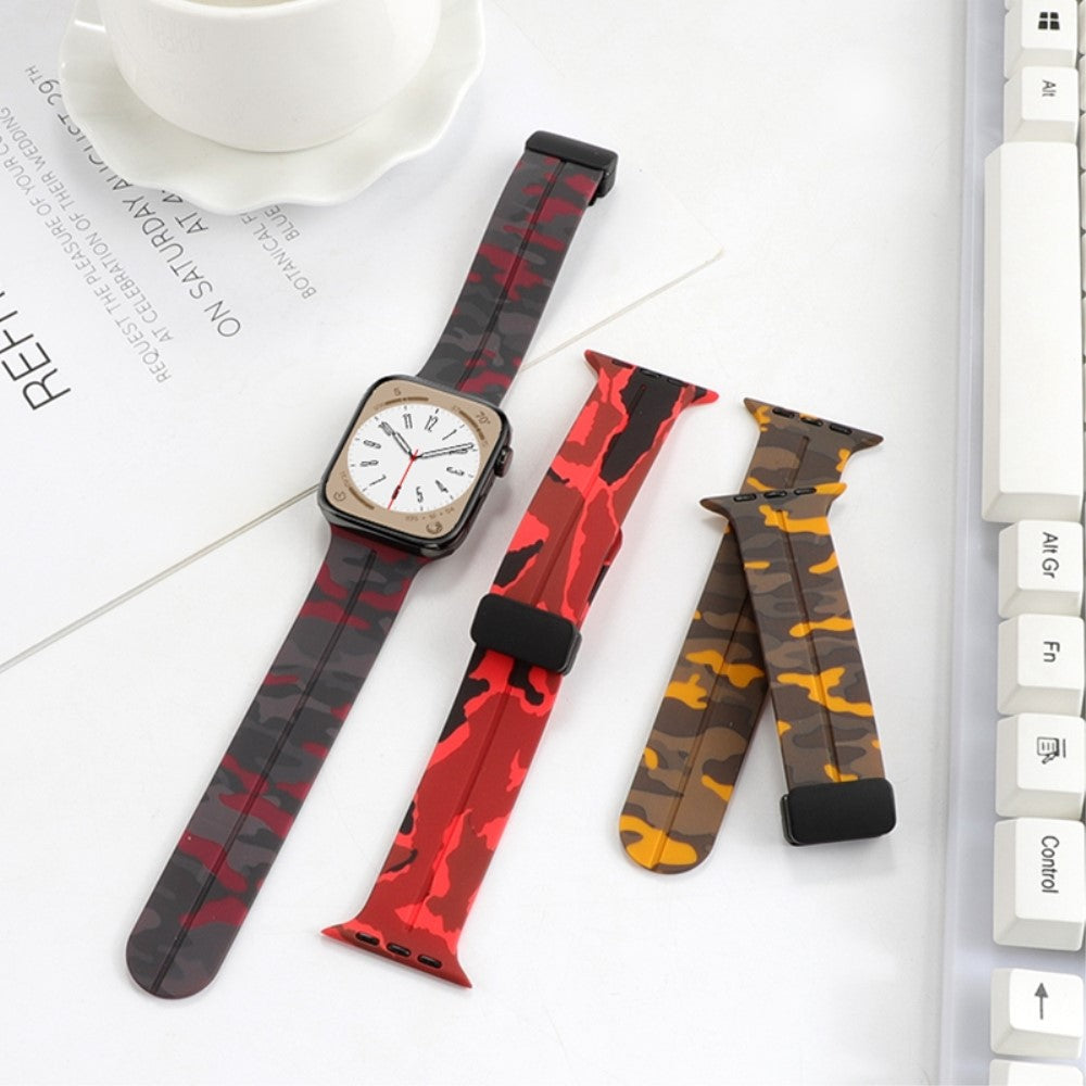 Super Elegant Silikone Universal Rem passer til Apple Smartwatch - Hvid#serie_7