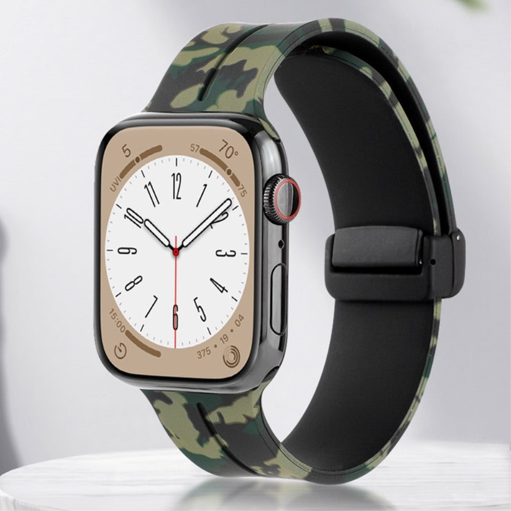 Super Elegant Silikone Universal Rem passer til Apple Smartwatch - Sølv#serie_9