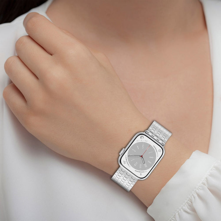 Rigtigt Elegant Metal Universal Rem passer til Apple Smartwatch - Sort#serie_1