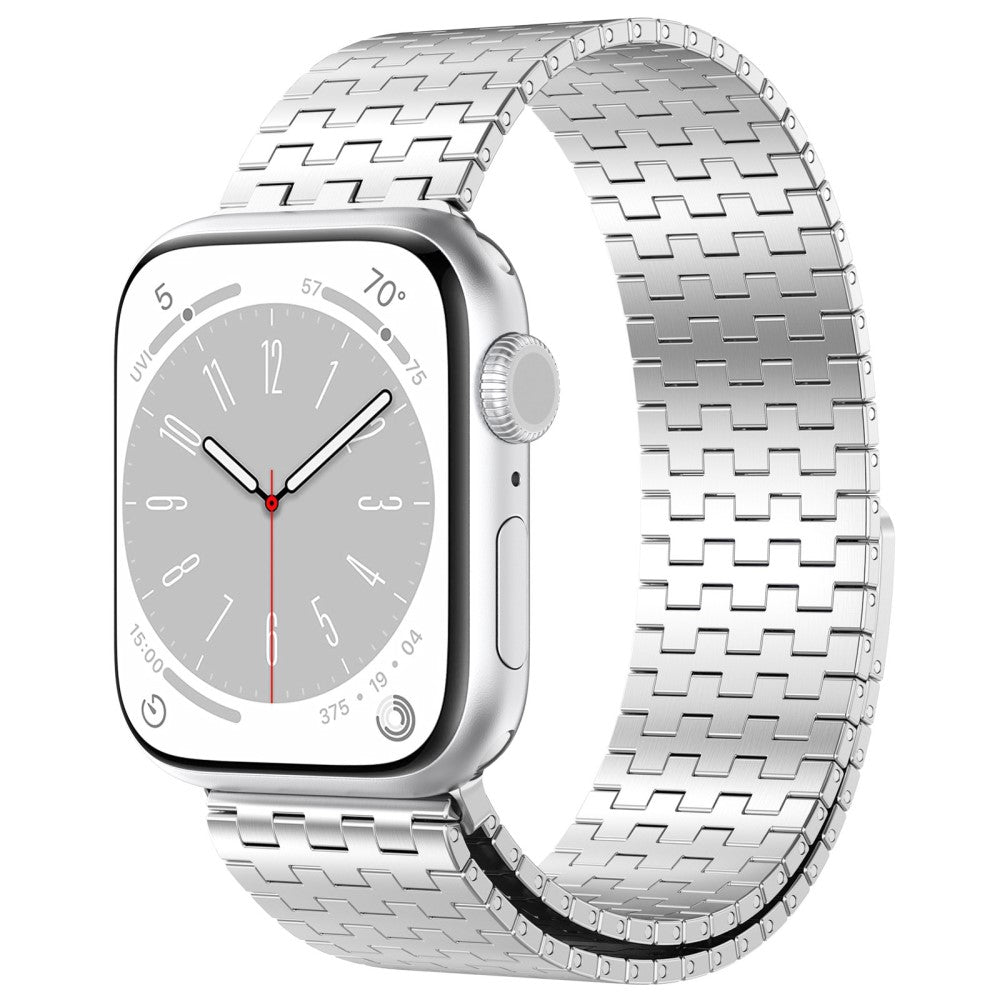 Rigtigt Elegant Metal Universal Rem passer til Apple Smartwatch - Sølv#serie_6