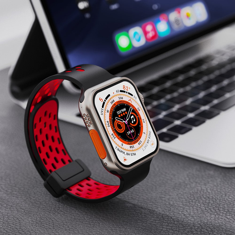 Fortrinligt Silikone Universal Rem passer til Apple Smartwatch - Blå#serie_3