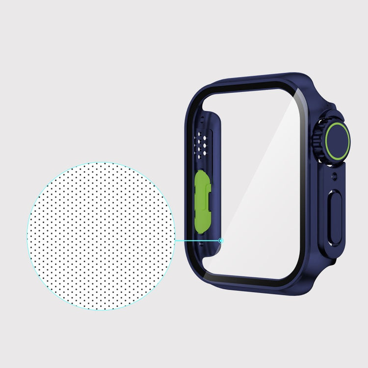 Godt Apple Watch Series 8 (45mm) / Apple Watch Series 7 45mm Cover med Skærmbeskytter i  - Blå#serie_2