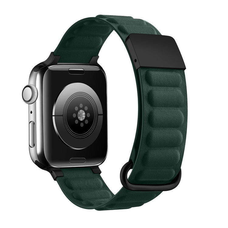 Rigtigt Kønt Ægte Læder Universal Rem passer til Apple Smartwatch - Grøn#serie_5