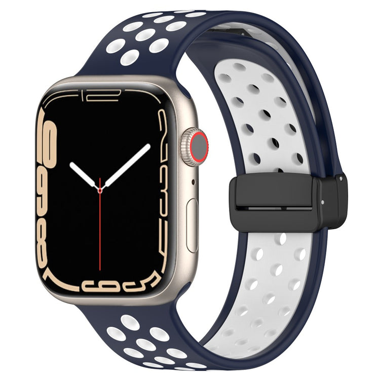 Alle Tiders Silikone Universal Rem passer til Apple Smartwatch - Blå#serie_11