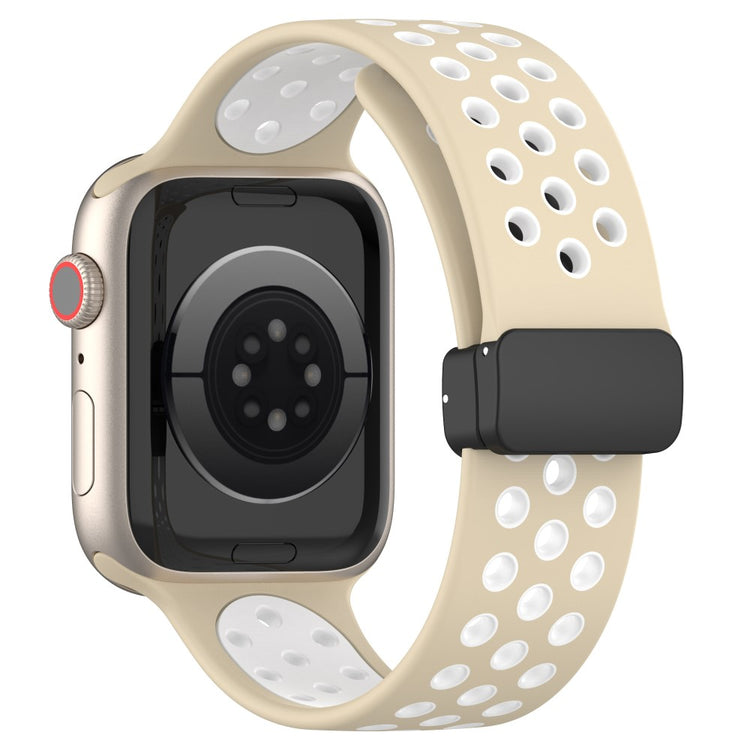 Alle Tiders Silikone Universal Rem passer til Apple Smartwatch - Hvid#serie_13