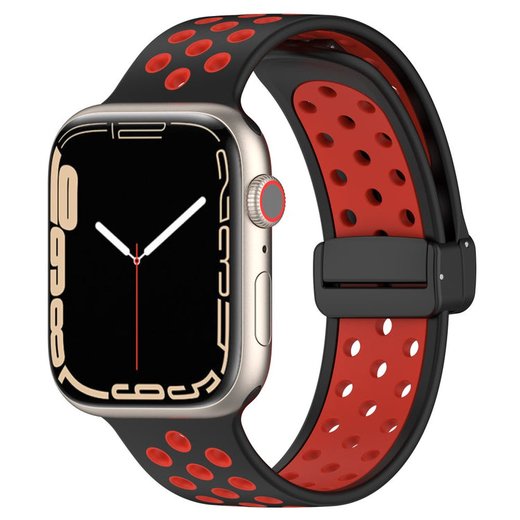 Alle Tiders Silikone Universal Rem passer til Apple Smartwatch - Rød#serie_3