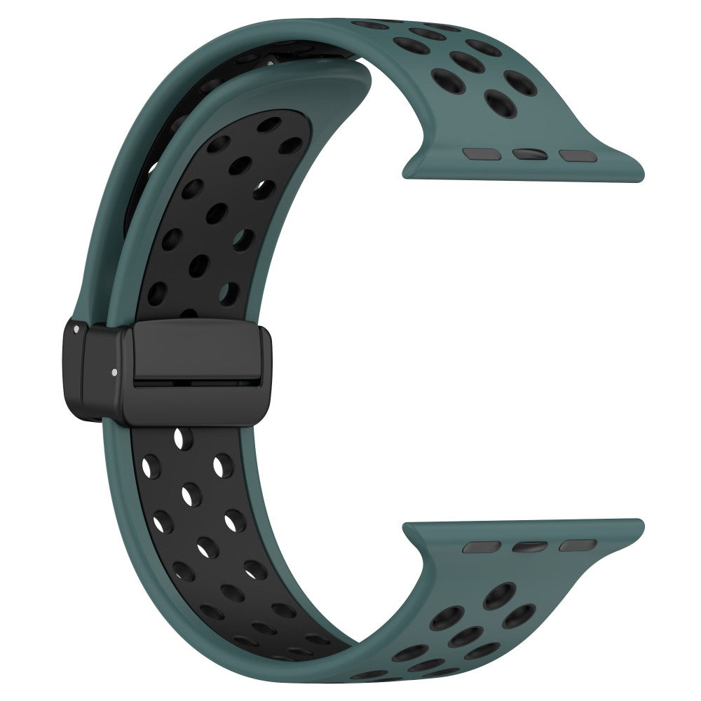 Alle Tiders Silikone Universal Rem passer til Apple Smartwatch - Grøn#serie_4