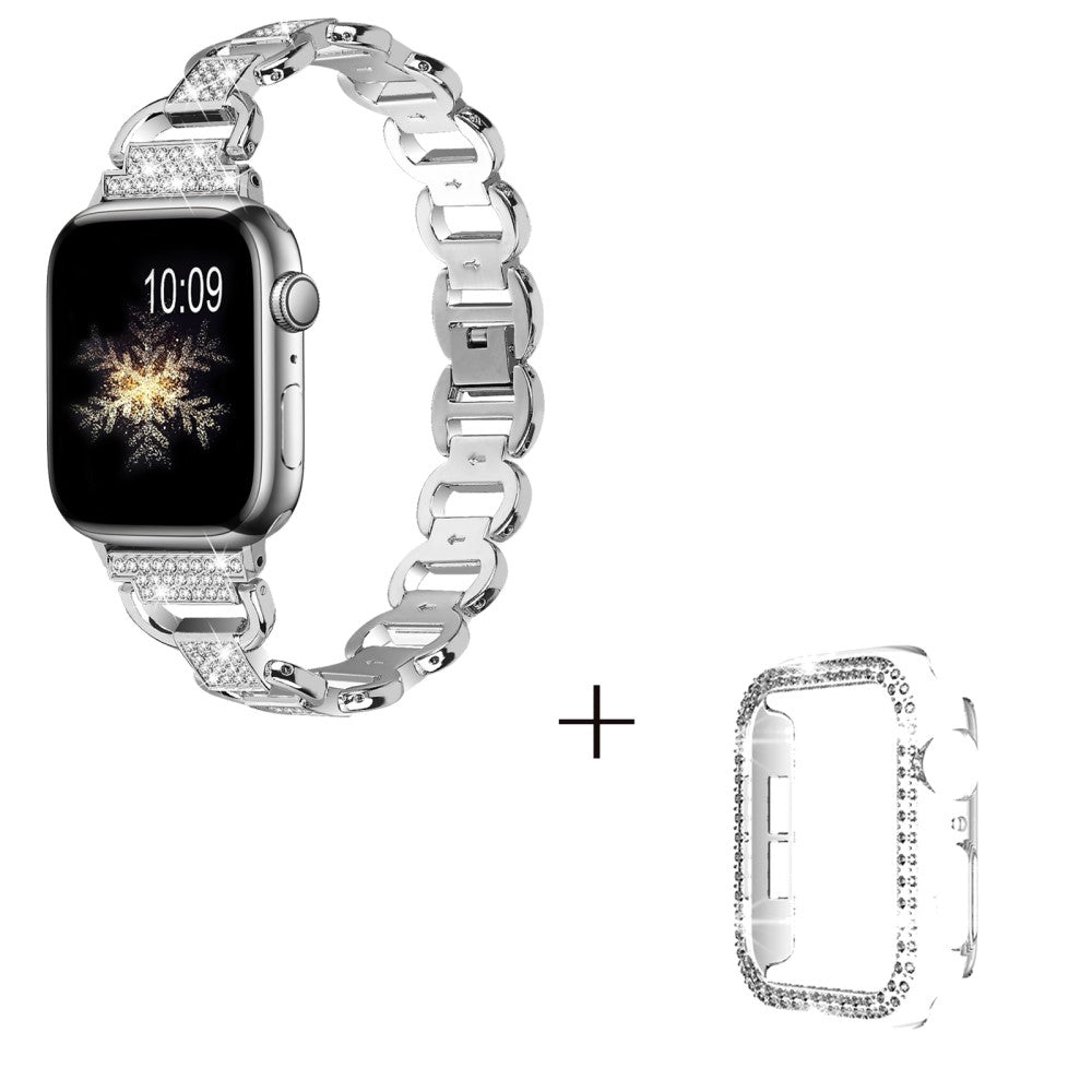 Metal Cover passer til Apple Watch Series 8 (45mm) / Apple Watch Series 7 45mm - Sølv#serie_1