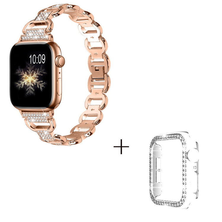 Metal Cover passer til Apple Watch Series 8 (45mm) / Apple Watch Series 7 45mm - Pink#serie_4