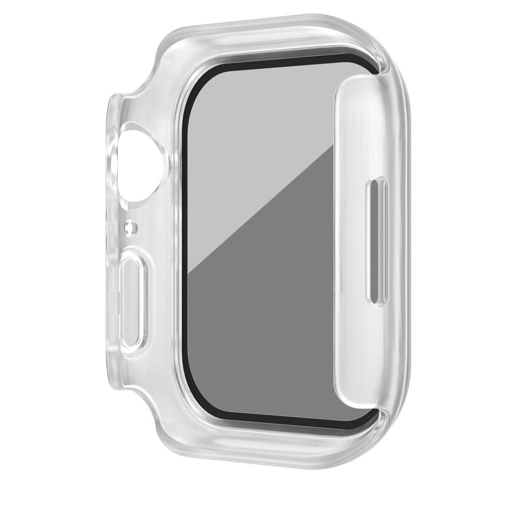 Mega Godt Universal Cover med Skærmbeskytter i Plastik og Hærdet Glas passer til Apple Watch Series 8 (45mm) / Apple Watch Series 7 45mm - Gennemsigtig#serie_3