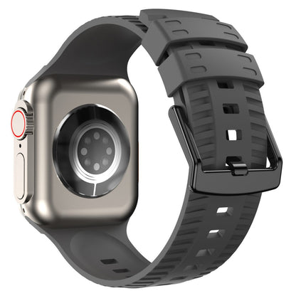 Godt Metal Og Silikone Universal Rem passer til Apple Smartwatch - Sølv#serie_9