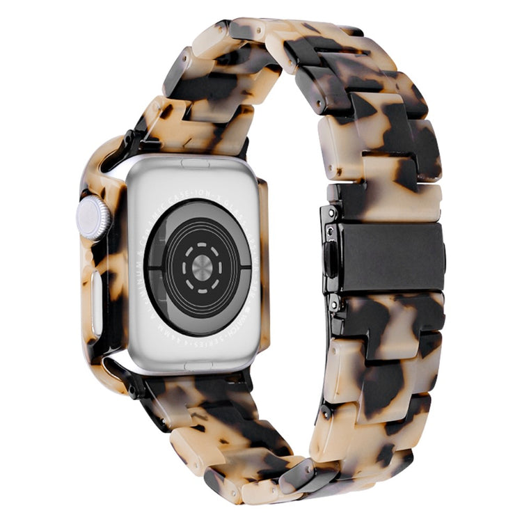 Metal Og Plastik Universal Rem passer til Apple Watch Series 8 (45mm) / Apple Watch Series 7 45mm - Brun#serie_8