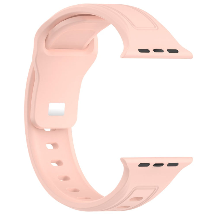 Meget Pænt Silikone Universal Rem passer til Apple Smartwatch - Pink#serie_7