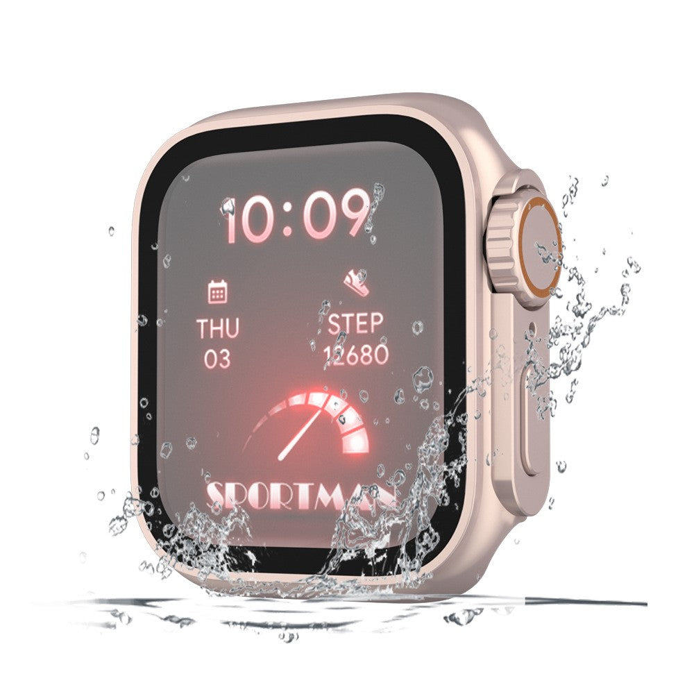 Vildt Godt Universal Cover med Skærmbeskytter i Plastik og Hærdet Glas passer til Apple Smartwatch - Pink#serie_2