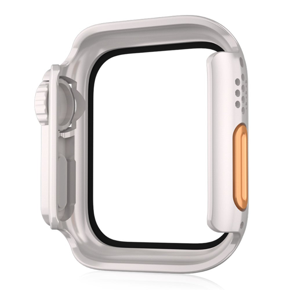 Vildt Godt Universal Cover med Skærmbeskytter i Plastik og Hærdet Glas passer til Apple Smartwatch - Sølv#serie_6