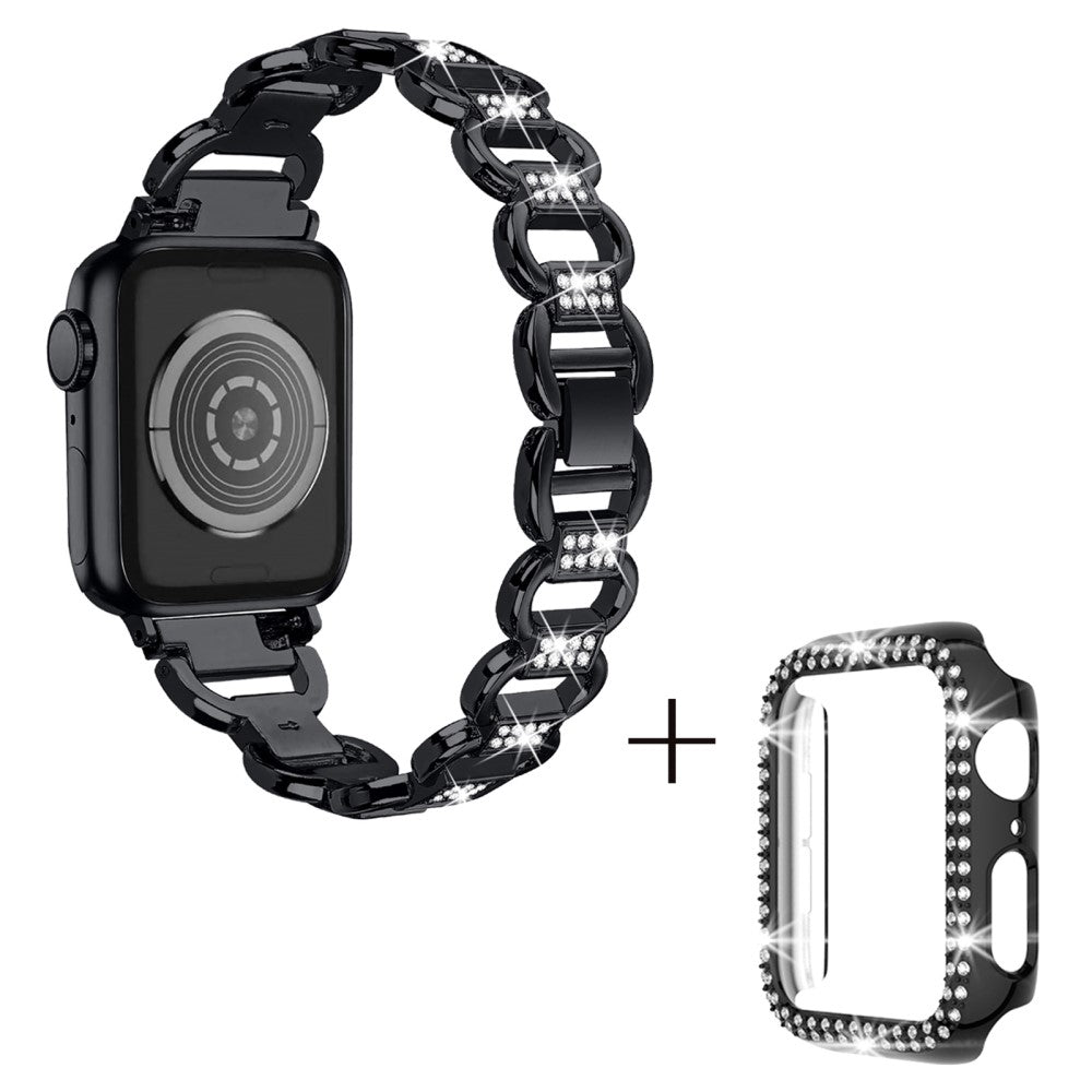 Metal Cover passer til Apple Smartwatch - Sort#serie_2