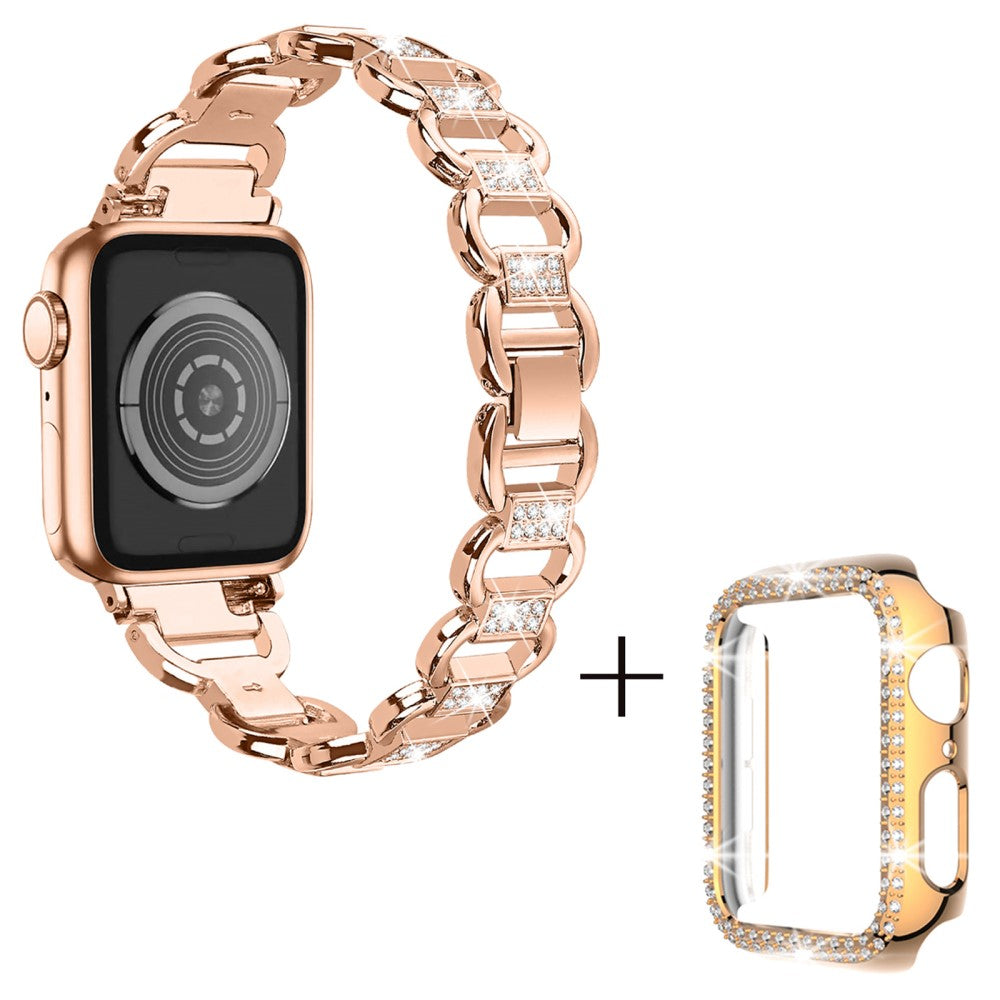 Metal Cover passer til Apple Smartwatch - Pink#serie_3