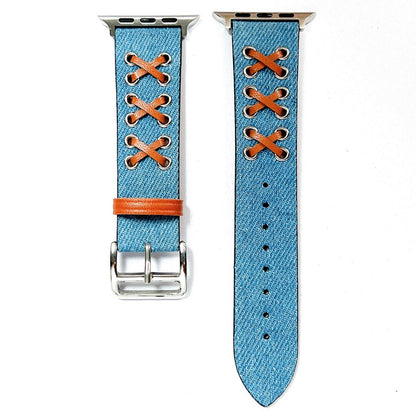 Apple Watch Series 9 45mm / Ultra 2 X-décor nylon strap - Baby Blue#serie_3